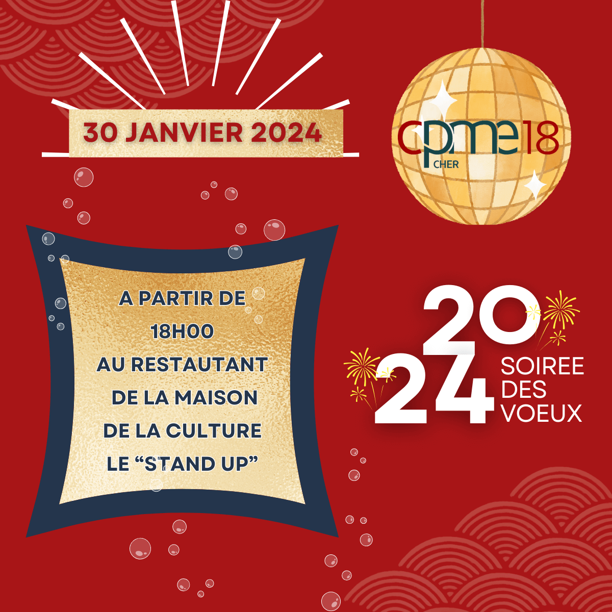 Soirée des Voeux CPME DU CHER
